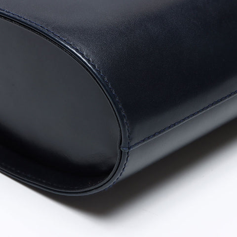サルヴァトーレフェラガモ Salvatore Ferragamo ヴァラ レザー バケット ハンドバッグ ネイビー WS13666