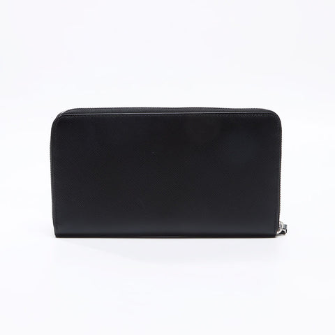 プラダ PRADA サフィアーノレザー トライアングルロゴ ジップ