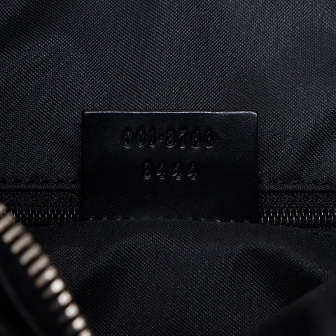 GUCCI GG canvas leather Shoulder Bag black WS13669