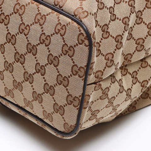 GUCCI GG canvas travel bag Tote Bag beige WS13670