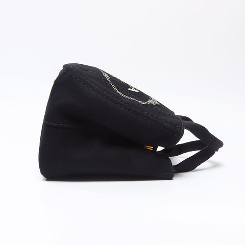 PRADA Canapa Small Canvas Tote Bag black WS13672