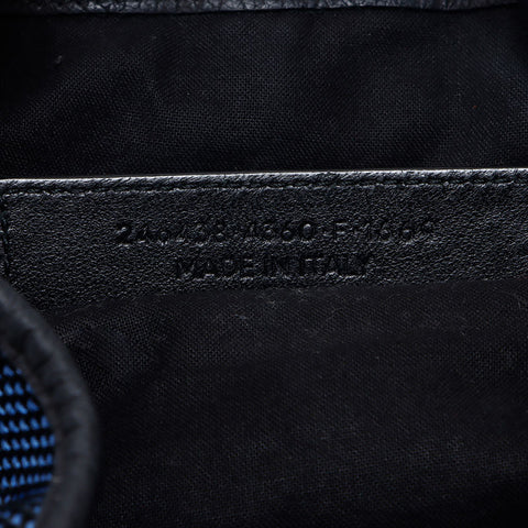BALENCIAGA Giant pompom Shoulder Bag blue WS13673