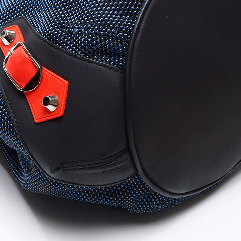 BALENCIAGA Giant pompom Shoulder Bag blue WS13673