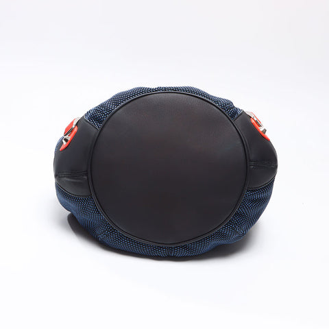BALENCIAGA Giant pompom Shoulder Bag blue WS13673