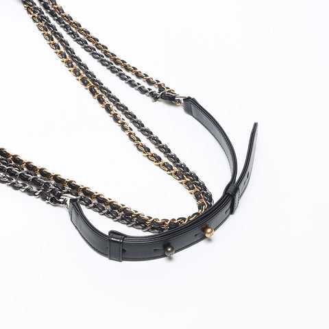 シャネル CHANEL レザー ガブリエル ホーボー 28番台 2019 ショルダーバッグ ブルー WS13677