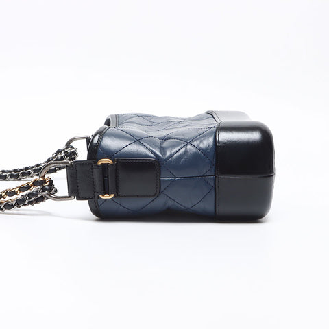 シャネル CHANEL レザー ガブリエル ホーボー 28番台 2019 ショルダーバッグ ブルー WS13677