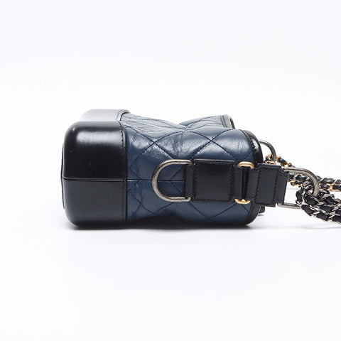 シャネル CHANEL レザー ガブリエル ホーボー 28番台 2019 ショルダーバッグ ブルー WS13677
