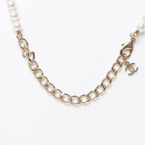 シャネル CHANEL ココマーク パール A24V 2024年 ネックレス ホワイト WS13682