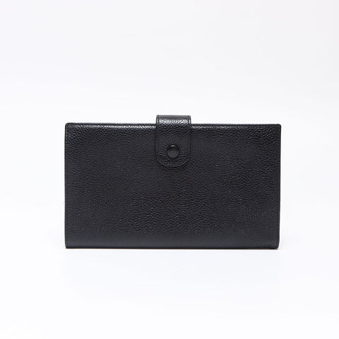 シャネル CHANEL ココマーク キャビアスキン 3番台 1994-1996 長財布 ブラック WS13683