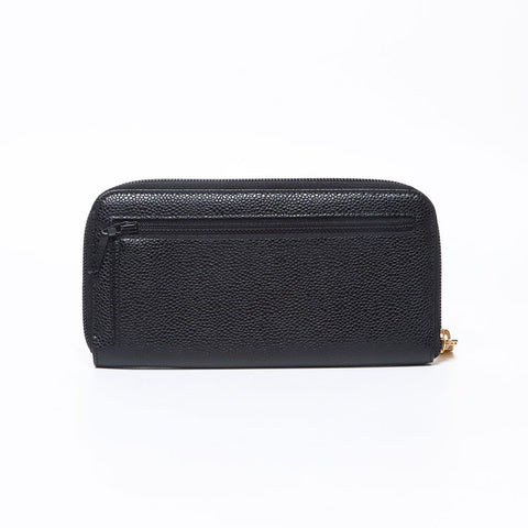 シャネル CHANEL ココマーク キャビアスキン 10番台 2005-2006 ラウンド ジップ 長財布 ブラック WS13684