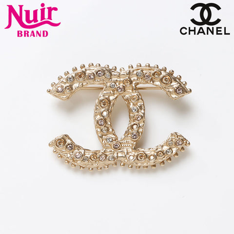 CHANEL シャネル ブローチ カラーストーン ココマーク パール
