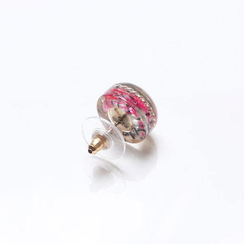 シャネル CHANEL 14S 2014 ココマーク ラウンド ピアス ピンク WS13690