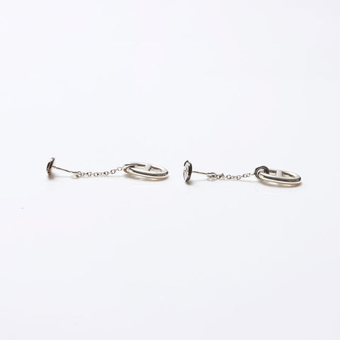 エルメス HERMES シェーヌダンクルMM ピアス シルバー WS13702
