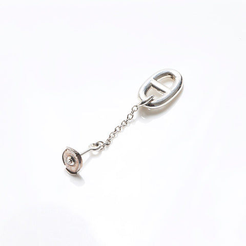 HERMES Chene Dunkle MM Pierce Silver WS13702