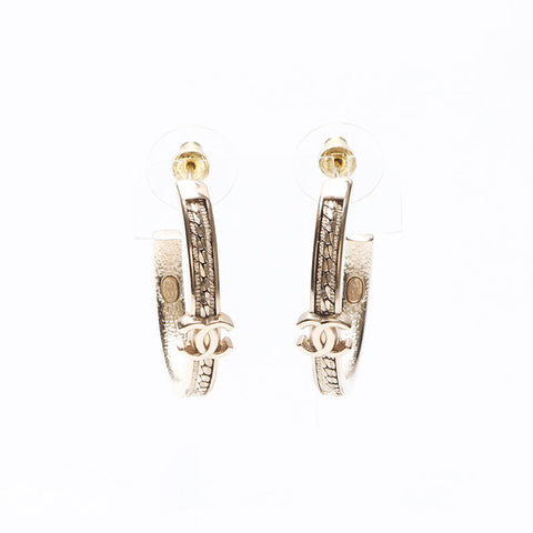 シャネル CHANEL A24B ココマーク 2024 フープ ピアス ゴールド WS13705