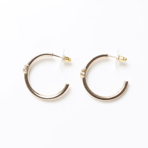 シャネル CHANEL A24B ココマーク 2024 フープ ピアス ゴールド WS13705