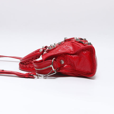 バレンシアガ BALENCIAGA ジャイアント ミニシティ レザー 2WAY ショルダーバッグ レッド WS13707