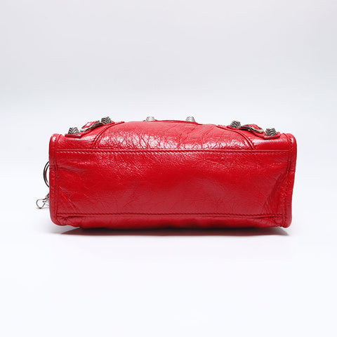 バレンシアガ BALENCIAGA ジャイアント ミニシティ レザー 2WAY ショルダーバッグ レッド WS13707