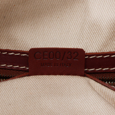 セリーヌ CELINE マカダム キャンバス ショルダーバッグ ベージュ WS13711