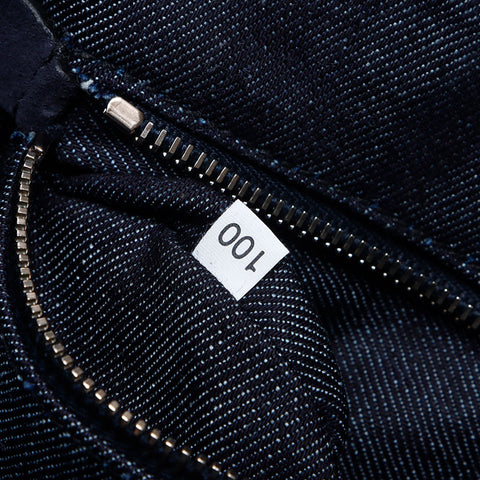 PRADA Canapa Studded Denim S Handbag Navy WS13713