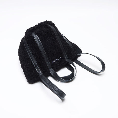 バレンシアガ BALENCIAGA エブリデイ バケット ボア ノース サウス ショルダーバッグ ブラック WS13714