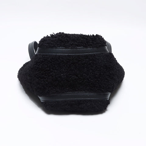 BALENCIAGA Everyday Bucket Boa North South Shoulder Bag black WS13714