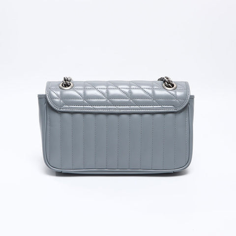 グッチ GUCCI GGマーモント ミディアム チェーン 443497 ショルダーバッグ グレー WS13716