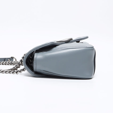 グッチ GUCCI GGマーモント ミディアム チェーン 443497 ショルダーバッグ グレー WS13716