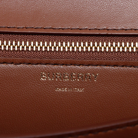 バーバリー BURBERRY TB モノグラム レザー ショルダーバッグ ブラウン WS13717