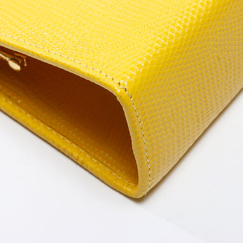 Salvatore Ferragamo Vara Chain Mini Shoulder Bag yellow WS13718