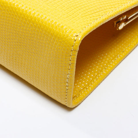 Salvatore Ferragamo Vara Chain Mini Shoulder Bag yellow WS13718