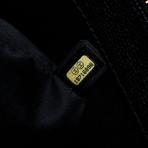 シャネル CHANEL 19番台 2014 キャビアスキン GST トートバッグ ブラック WS13721
