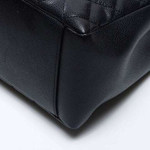 シャネル CHANEL 19番台 2014 キャビアスキン GST トートバッグ ブラック WS13721