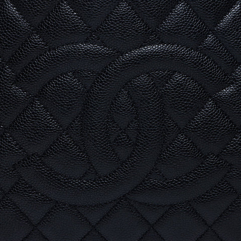 シャネル CHANEL 19番台 2014 キャビアスキン GST トートバッグ ブラック WS13721