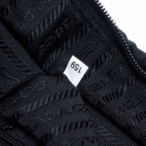 PRADA triangle logo nylon Shoulder Bag black WS13723