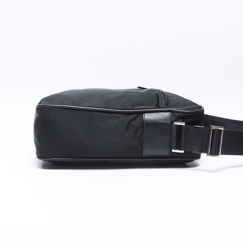 PRADA triangle logo nylon Shoulder Bag black WS13723