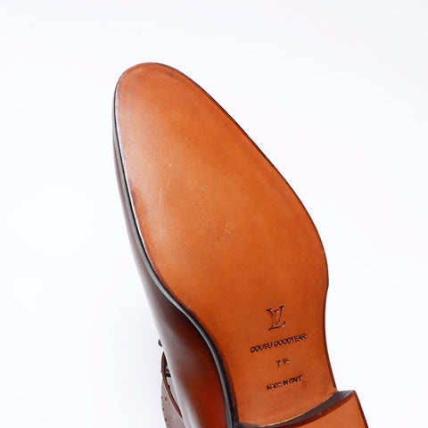 ルイ・ヴィトン LOUIS VUITTON チャッカブーツ Size:7 26.5cm レザー ブーツ ブラウン WS13731