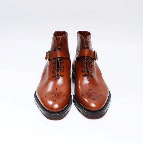 ルイ・ヴィトン LOUIS VUITTON チャッカブーツ Size:7 26.5cm レザー ブーツ ブラウン WS13731