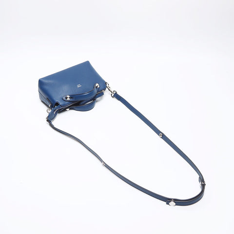 FENDI By the Way Mini Leather Shoulder Bag blue WS13732