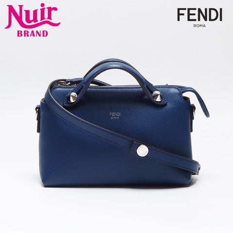 FENDI By the Way Mini Leather Shoulder Bag blue WS13732