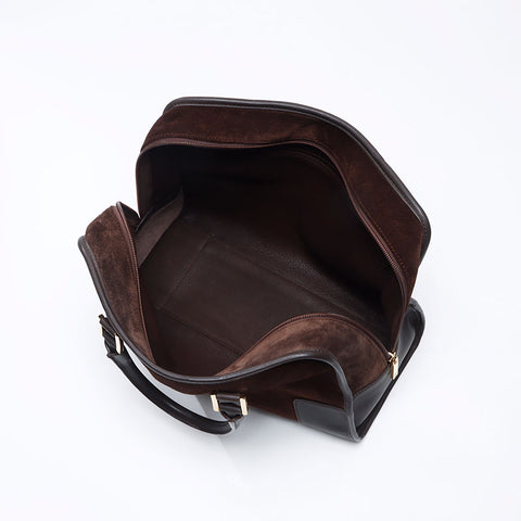 ロエベ LOEWE アナグラム スエード アナグラム ハンドバッグ ブラウン WS13734