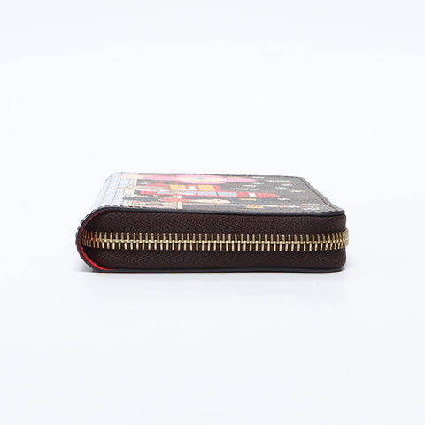 LOUIS VUITTON Monogram Zippy Wallet Graphic Christmas Limited 2021s Purse Brown WS13737