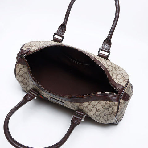 グッチ GUCCI GG スプリーム ボストンバッグ ベージュ WS13738