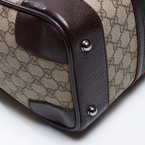 グッチ GUCCI GG スプリーム ボストンバッグ ベージュ WS13738