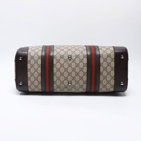 グッチ GUCCI GG スプリーム ボストンバッグ ベージュ WS13738