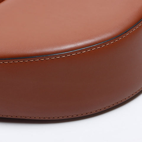 ロエベ LOEWE レザー ホーボー ルナ スモール ショルダーバッグ ブラウン WS13739