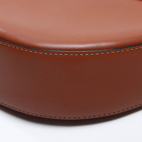 ロエベ LOEWE レザー ホーボー ルナ スモール ショルダーバッグ ブラウン WS13739
