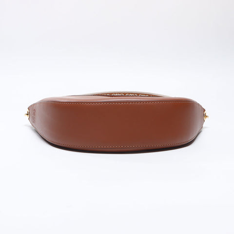 ロエベ LOEWE レザー ホーボー ルナ スモール ショルダーバッグ ブラウン WS13739