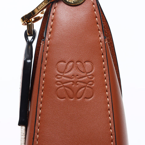 ロエベ LOEWE レザー ホーボー ルナ スモール ショルダーバッグ ブラウン WS13739