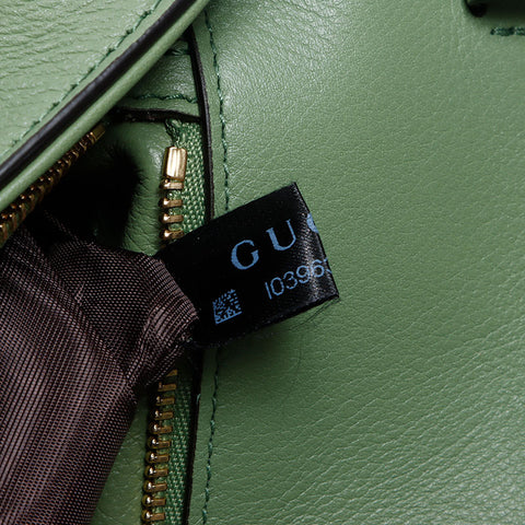 GUCCI Blondie Leather Shoulder Bag green WS13742